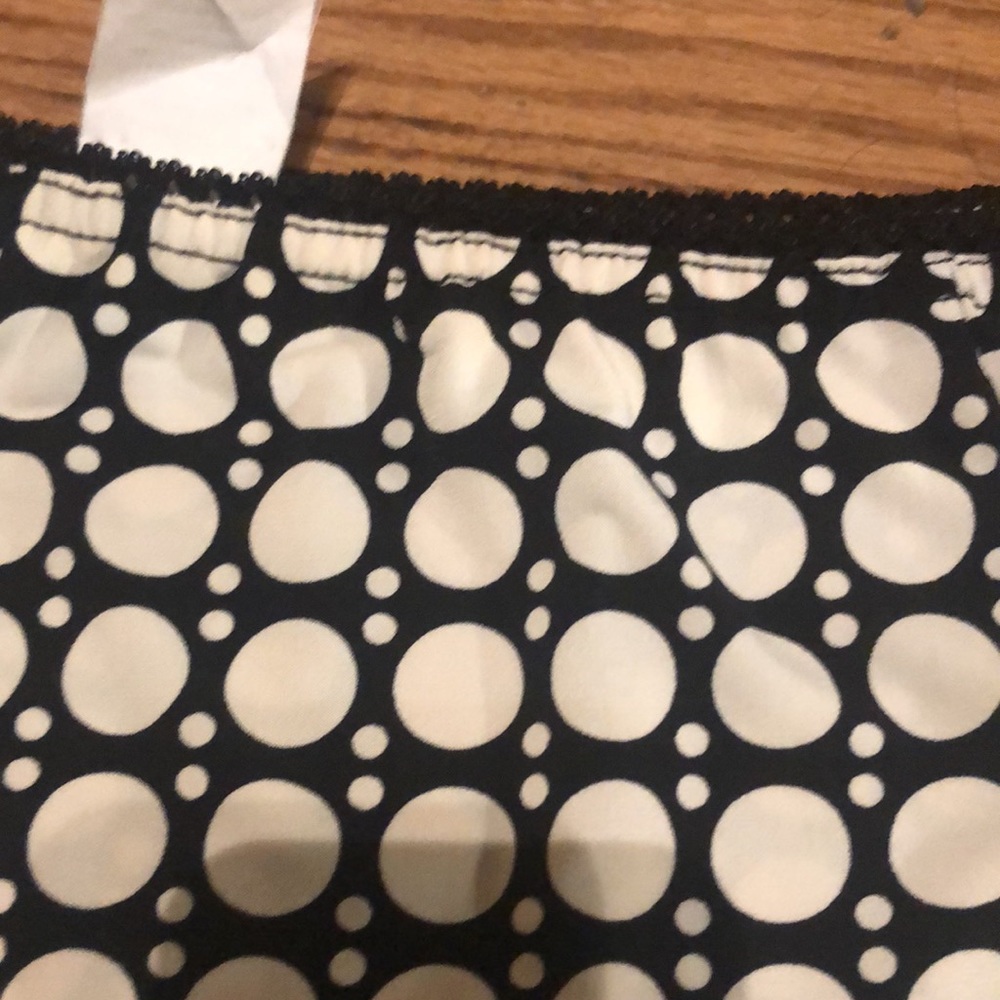 Black and Cream skater skirt circles Size M - Picture 4 of 7